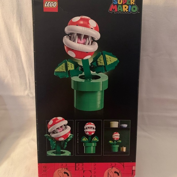 NIB LEGO Super Mario Piranha Plant Set - Red, Green, White - Picture 1 of 5